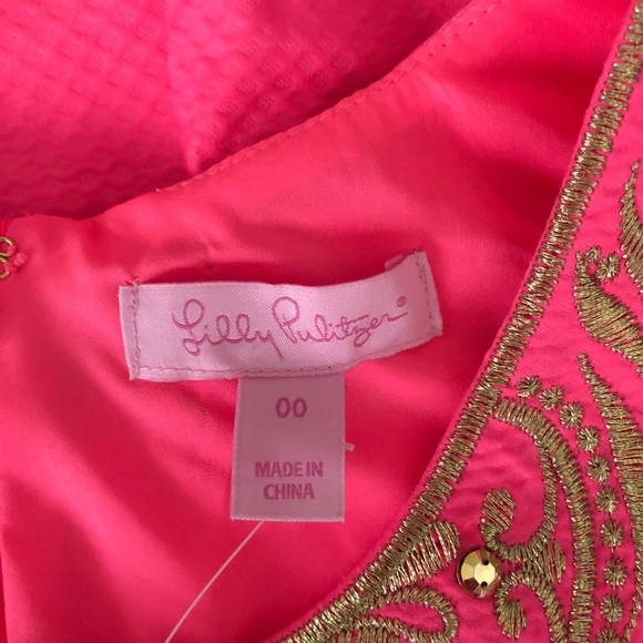 NWT Lilly Pulitzer Tina Stretch Shift in hot pink - Picture 10 of 12